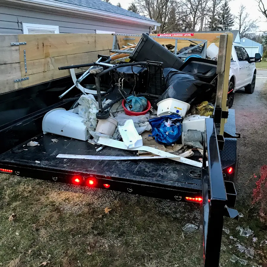 Roll-off dumpster delivered to a residential driveway in Auburn